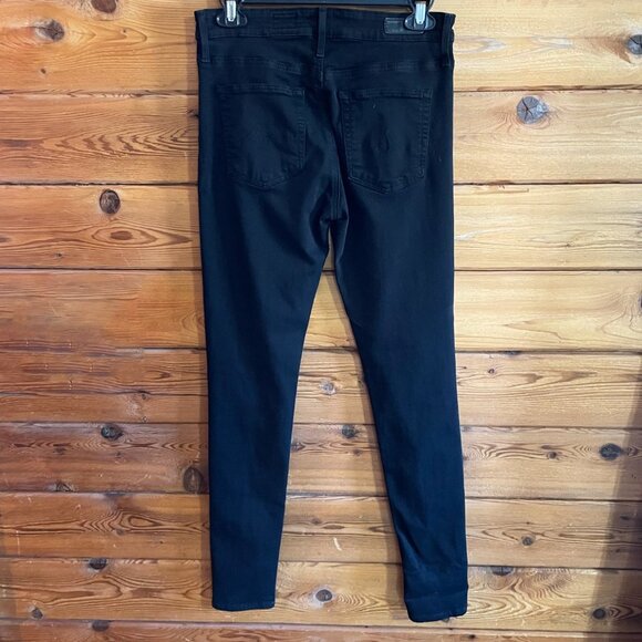AG Adriano Goldschmied Farrah High-Rise Skinny Jeans Black 27R. - Picture 6 of 10